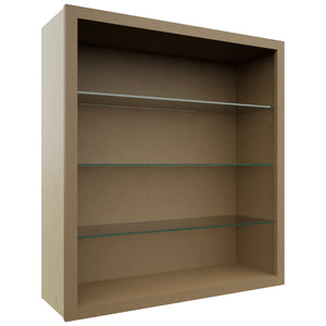 Fabuwood Truffle NDW3639 Wall Standard No Door Cabinet, Front View