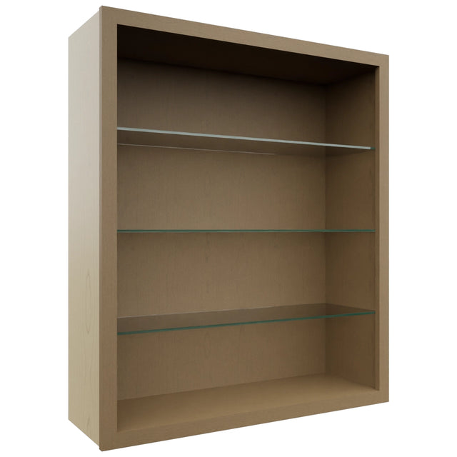 Fabuwood Truffle NDW3642 Wall Standard No Door Cabinet, Front View