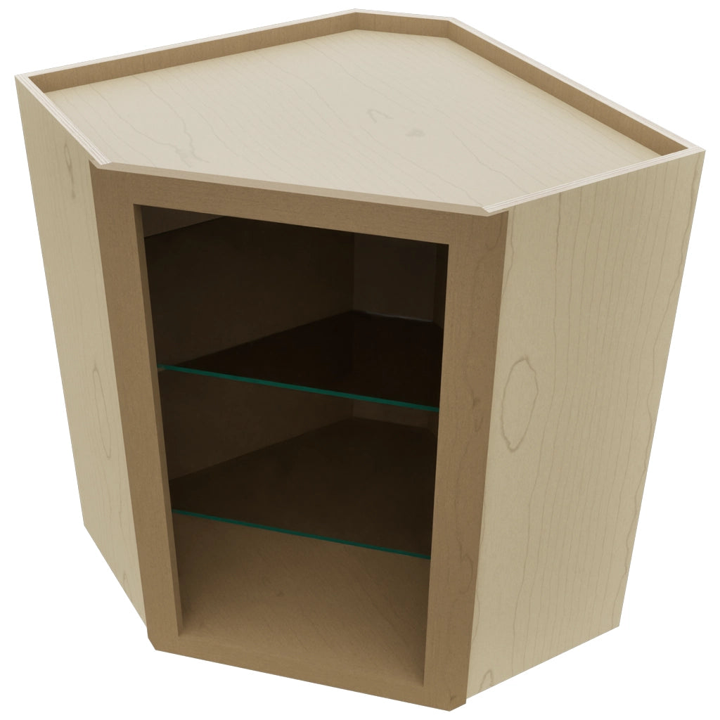 Fabuwood Truffle NDWDC2430 Wall Corner Diagonal No Door Cabinet, Top View
