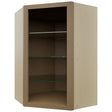 Fabuwood Truffle NDWDC2436 Wall Corner Diagonal No Door Cabinet, Front View