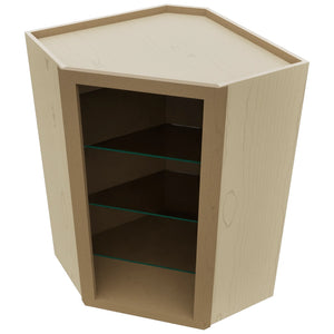 Fabuwood Truffle NDWDC2436 Wall Corner Diagonal No Door Cabinet, Top View