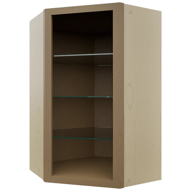 Fabuwood Truffle NDWDC2439 Wall Corner Diagonal No Door Cabinet, Front View