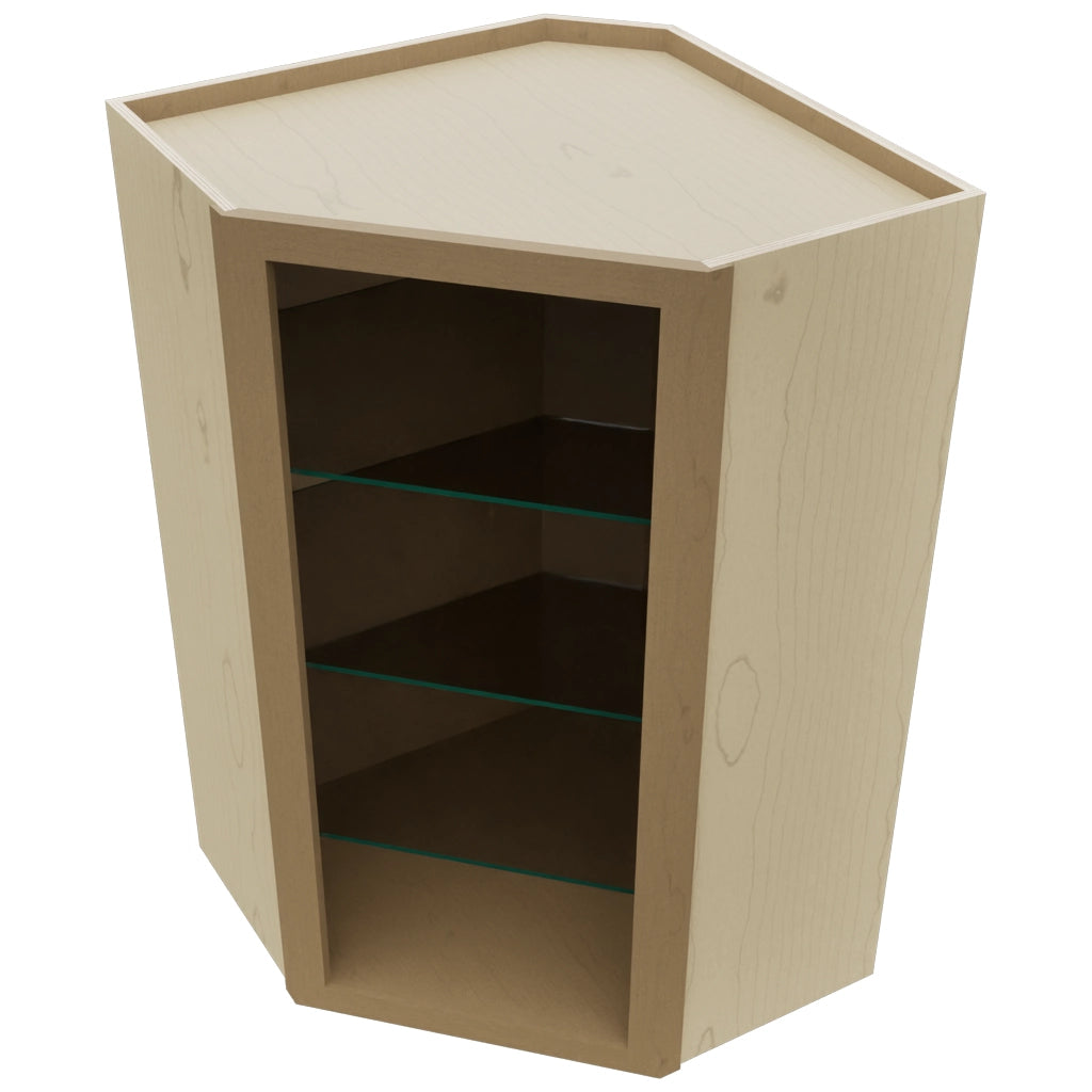 Fabuwood Truffle NDWDC2439 Wall Corner Diagonal No Door Cabinet, Top View