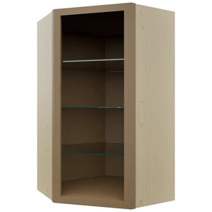 Fabuwood Truffle NDWDC2442 Wall Corner Diagonal No Door Cabinet, Front View