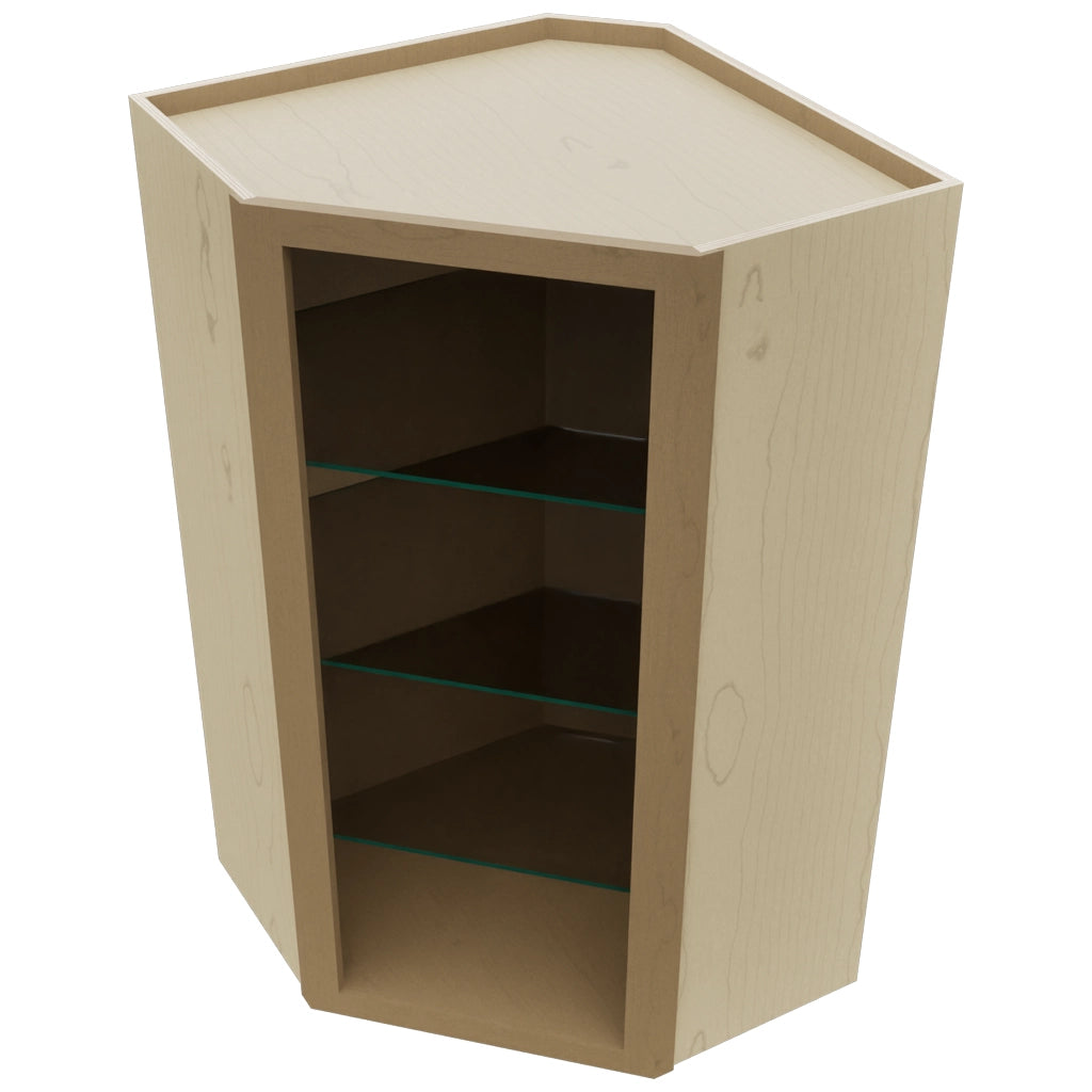 Fabuwood Truffle NDWDC2442 Wall Corner Diagonal No Door Cabinet, Top View