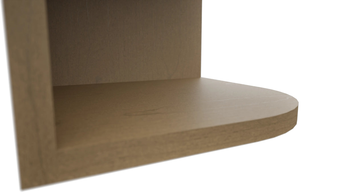 Fabuwood Truffle OE1239 Wall Open End Cabinet, Detail View