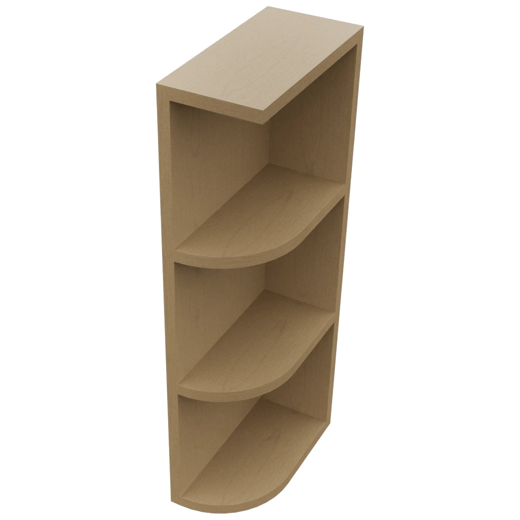 Fabuwood Truffle OER630 Wall Open End Cabinet, Top View