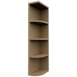 Fabuwood Truffle OER636 Wall Open End Cabinet, Front View