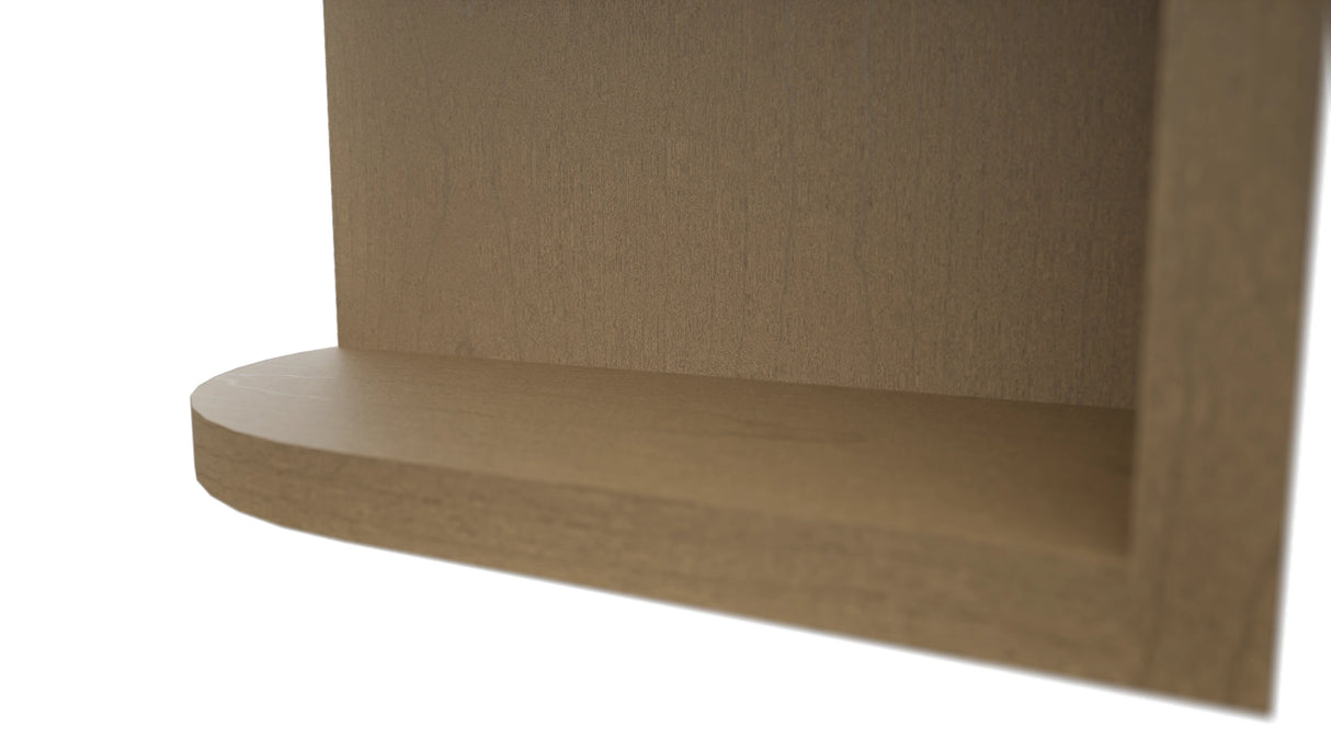 Fabuwood Truffle OER642 Wall Open End Cabinet, Detail View