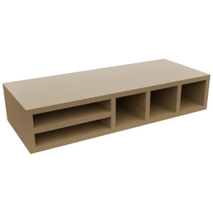 Fabuwood Truffle WO306 Wall Organizer Rack, Front View