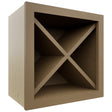 Fabuwood Truffle WR18X18 Wall Wine Rack, Front View