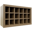 Fabuwood Truffle WR3018 Wall Wine Rack, Front View