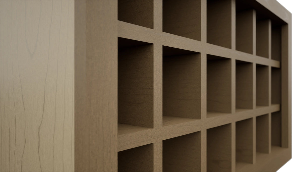 Fabuwood Truffle WR3018 Wall Wine Rack, Detail View