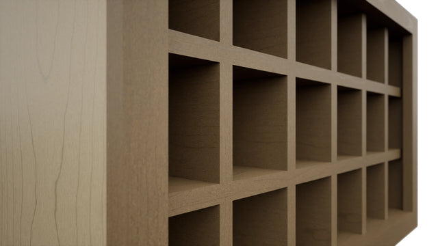 Fabuwood Truffle WR3018 Wall Wine Rack, Detail View