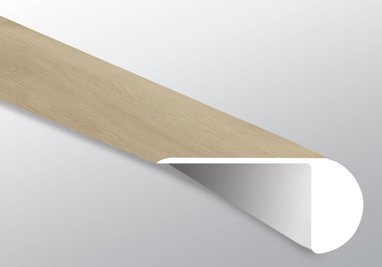 Flaxen ( OVERLAPPING STAIR NOSE [ Wood • Matte • Medium ] - LVT * LUXURY VINYL TRIM ) | 2 1/4" X 1" X 94"