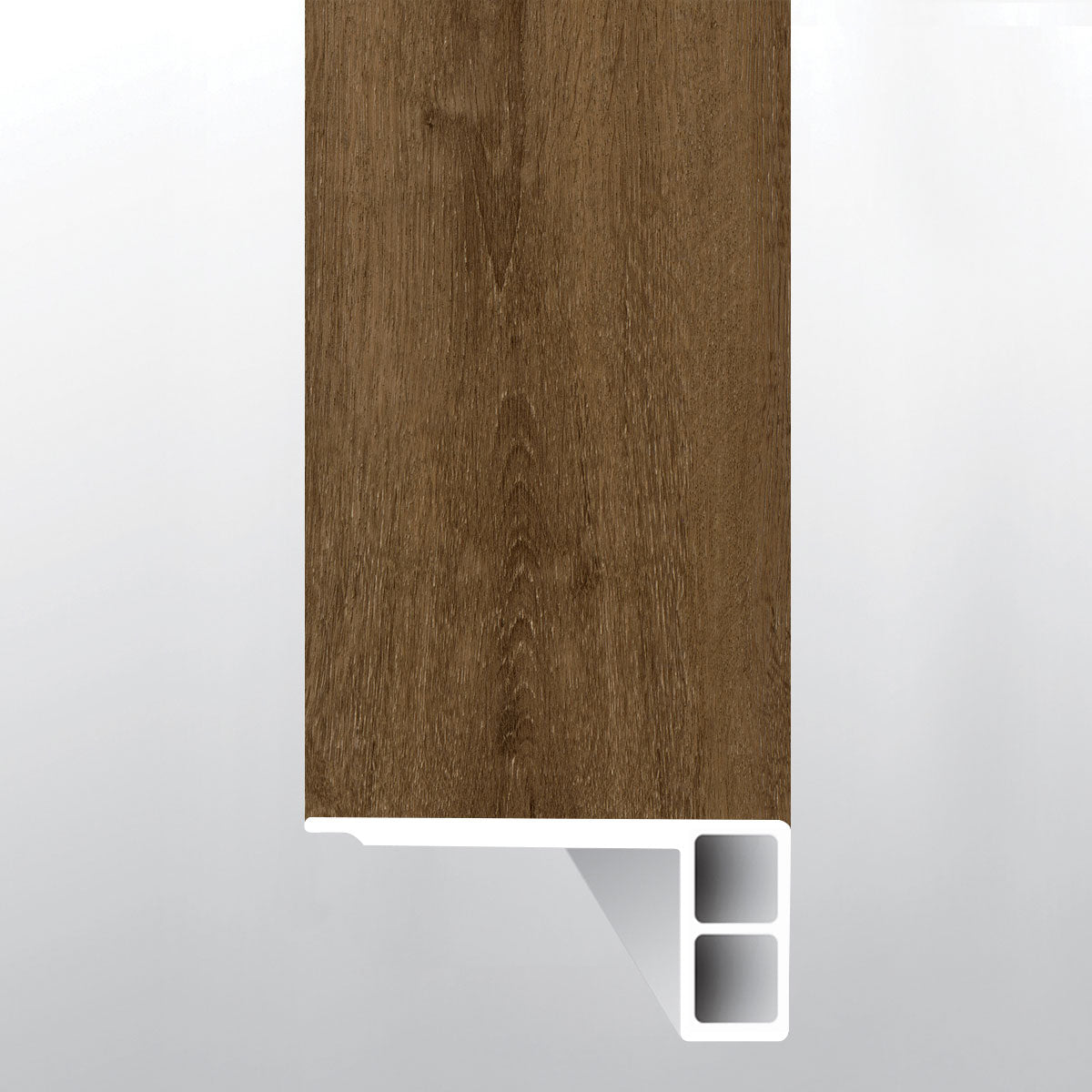 Hatfield (escalera con borde suavizado [Madera • Mate • Oscuro] - LVT * moldura de vinilo de lujo) | 2 3/4" x 3/4" x 94"