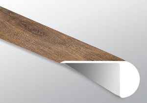 Hatfield (NARIZ DE ESCALÓN SUPERPUESTO [Madera • Mate • Oscuro] - LVT * MOLDURA DE VINILO DE LUJO) | 2 1/4" X 1" X 94"