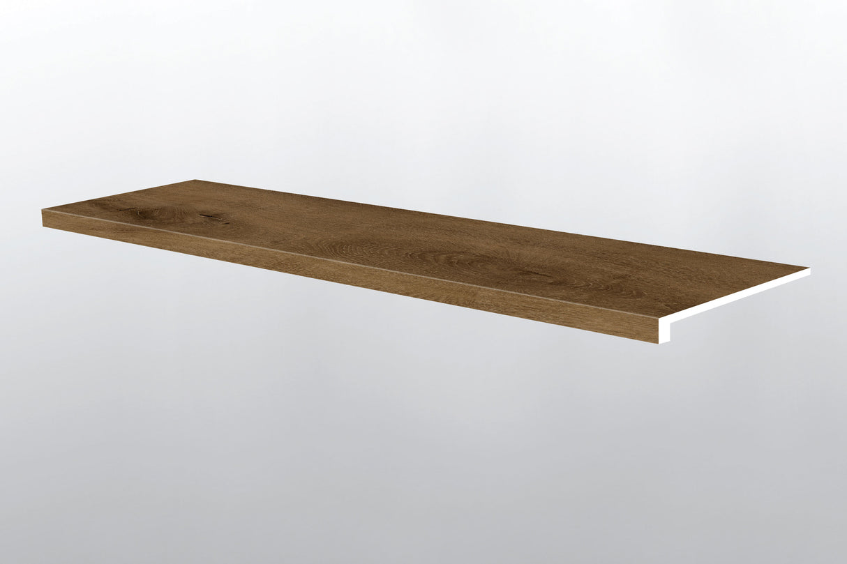 Hatfield (PELDAÑO DE ESCALERA CON BORDE SUAVIZADO [Madera • Mate • Oscuro] - LVT * MOLDURA DE VINILO DE LUJO) | 1 1/2" X 1/4" X 47 1/2"