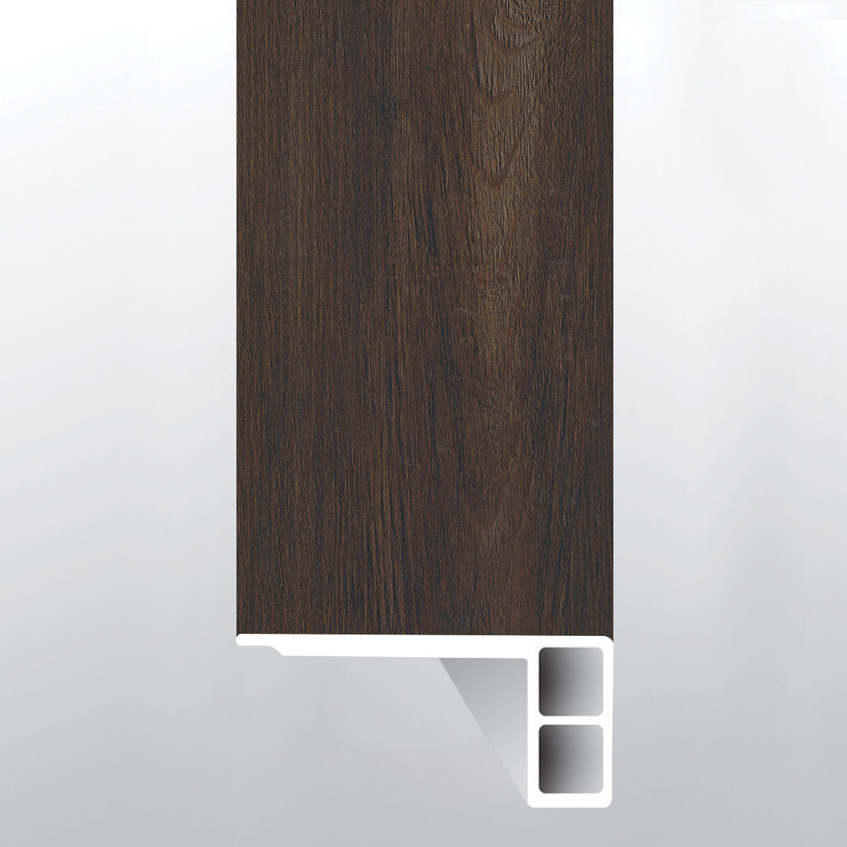 Hawthorne (escalera con borde suavizado [Madera • Mate • Oscuro] - LVT * moldura de vinilo de lujo) | 2 3/4" x 3/4" x 94"