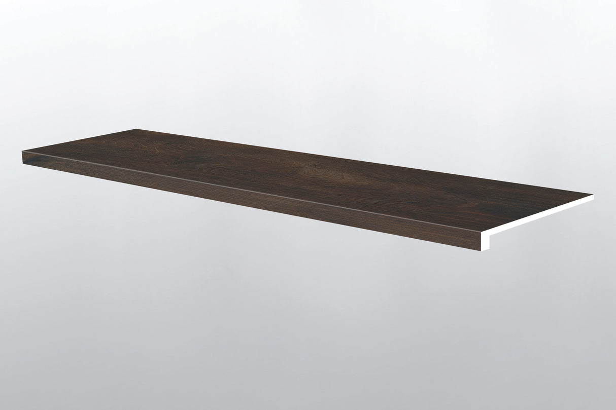 Hawthorne (PELDAÑO DE ESCALERA CON BORDE SUAVIZADO [Madera • Mate • Oscuro] - LVT * MOLDURA DE VINILO DE LUJO) | 1 1/2" X 1/4" X 47 1/2"
