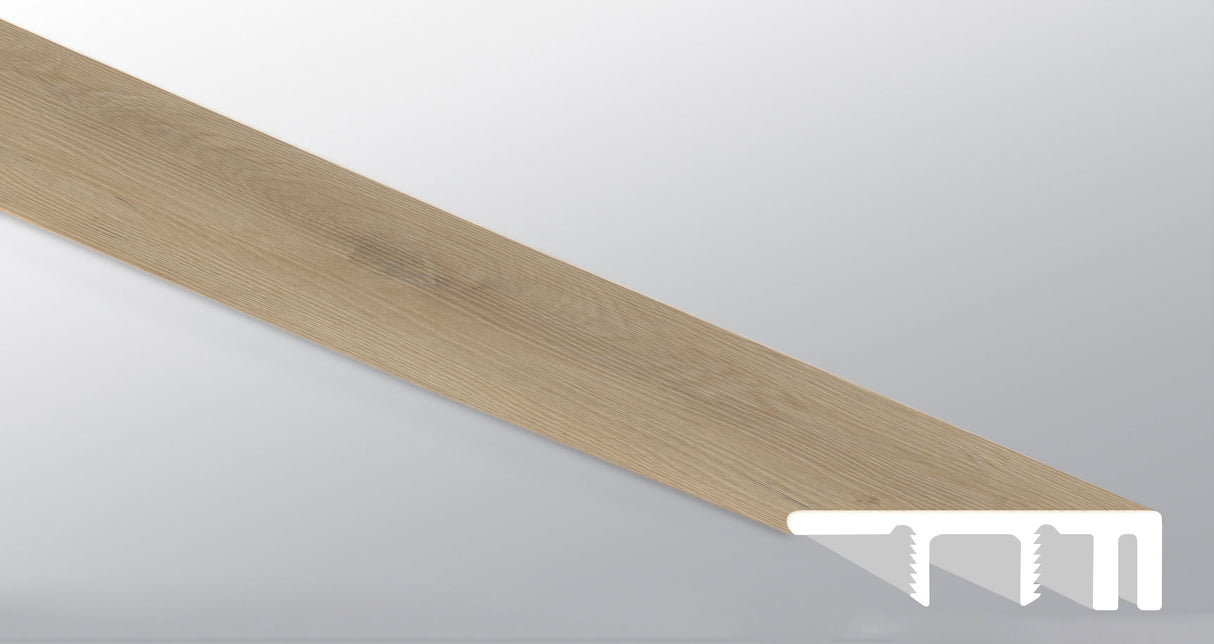 Hyde Haven (TAPA DE EXTREMO GRANDE [Madera • Mate • Mediana] - LVT * MOLDURA DE VINILO DE LUJO) | 1 1/2" X 1/2" X 94"