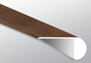 Jatoba (NARIZ DE ESCALÓN SUPERPUESTO [Madera • Mate • Oscuro] - LVT * MOLDURA DE VINILO DE LUJO) | 2 1/4" X 1" X 94"