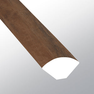 Jatoba (Cuarto de círculo [Madera • Mate • Oscuro] - LVT * Moldura de vinilo de lujo) | 5/8" X 3/4" X 94"