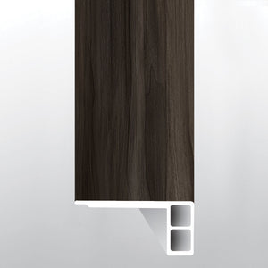 Jenta (BORDE DE ESCALÓN AL RAS CON BORDE RELAJADO [Madera • Mate • Oscuro] - LVT * MOLDURA DE VINILO DE LUJO) | 2 3/4" X 3/4" X 94"