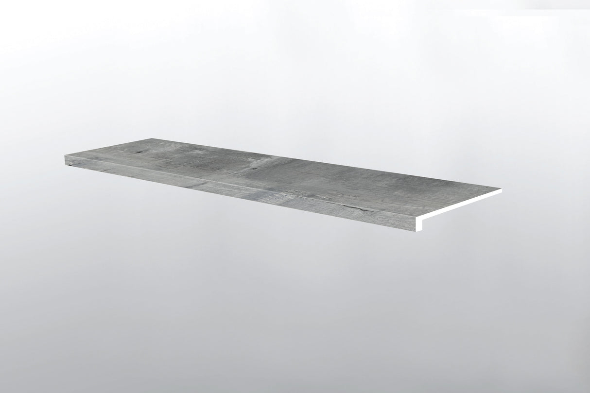 Kingsdown Gray (PELDAÑO DE ESCALERA CON BORDE SUAVIZADO [Madera • Mate • Medio] - LVT * MOLDURA DE VINILO DE LUJO) | 1 1/2" X 1/4" X 47 1/2"