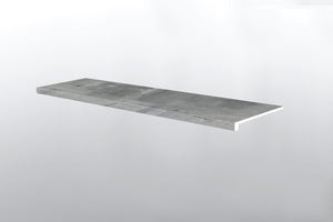 Kingsdown Gray (PELDAÑO DE ESCALERA CON BORDE SUAVIZADO [Madera • Mate • Medio] - LVT * MOLDURA DE VINILO DE LUJO) | 1 1/2" X 1/4" X 47 1/2"