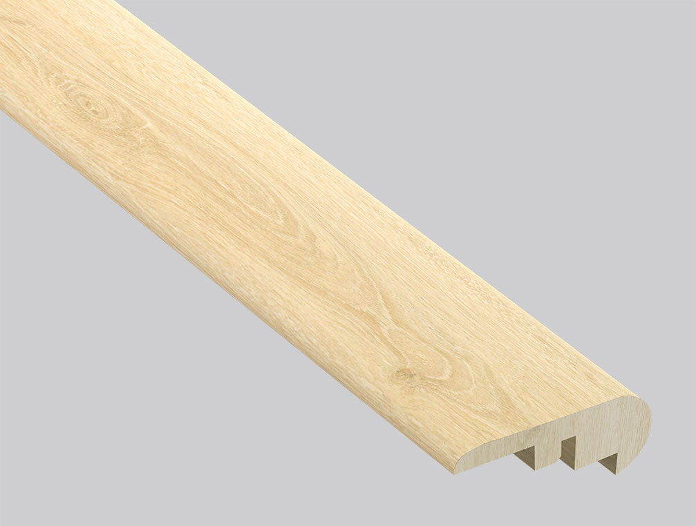 Roble Lanston (NARIZ DE ESCALÓN SUPERPUESTO [Madera • Mate • Claro] - LVT * MOLDURA DE VINILO DE LUJO) | 2 1/4" X 1" X 94"