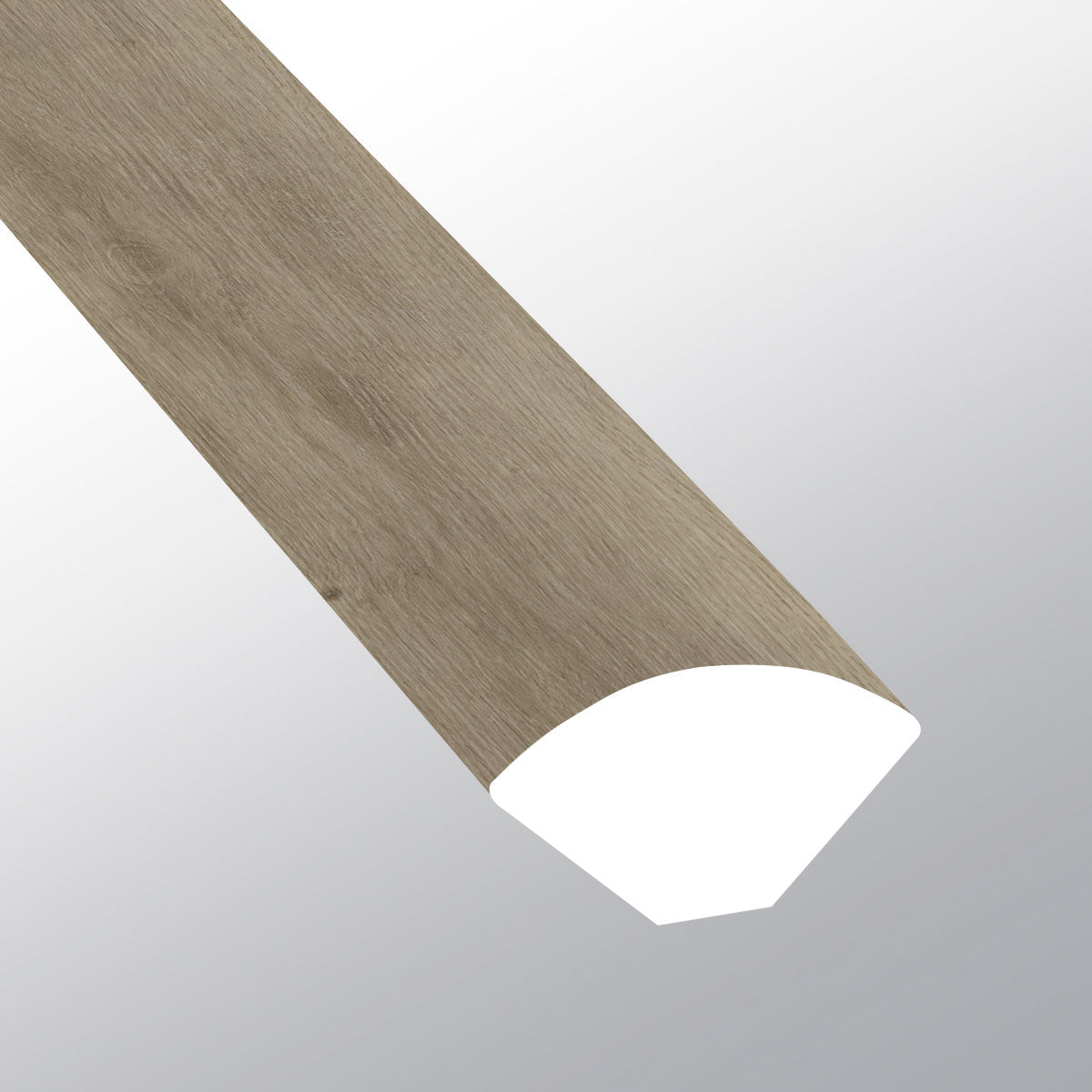 Alondra (Cuarto de círculo [Madera • Ultramate • Medio] - LVT * Moldura de vinilo de lujo) | 5/8" X 3/4" X 94"