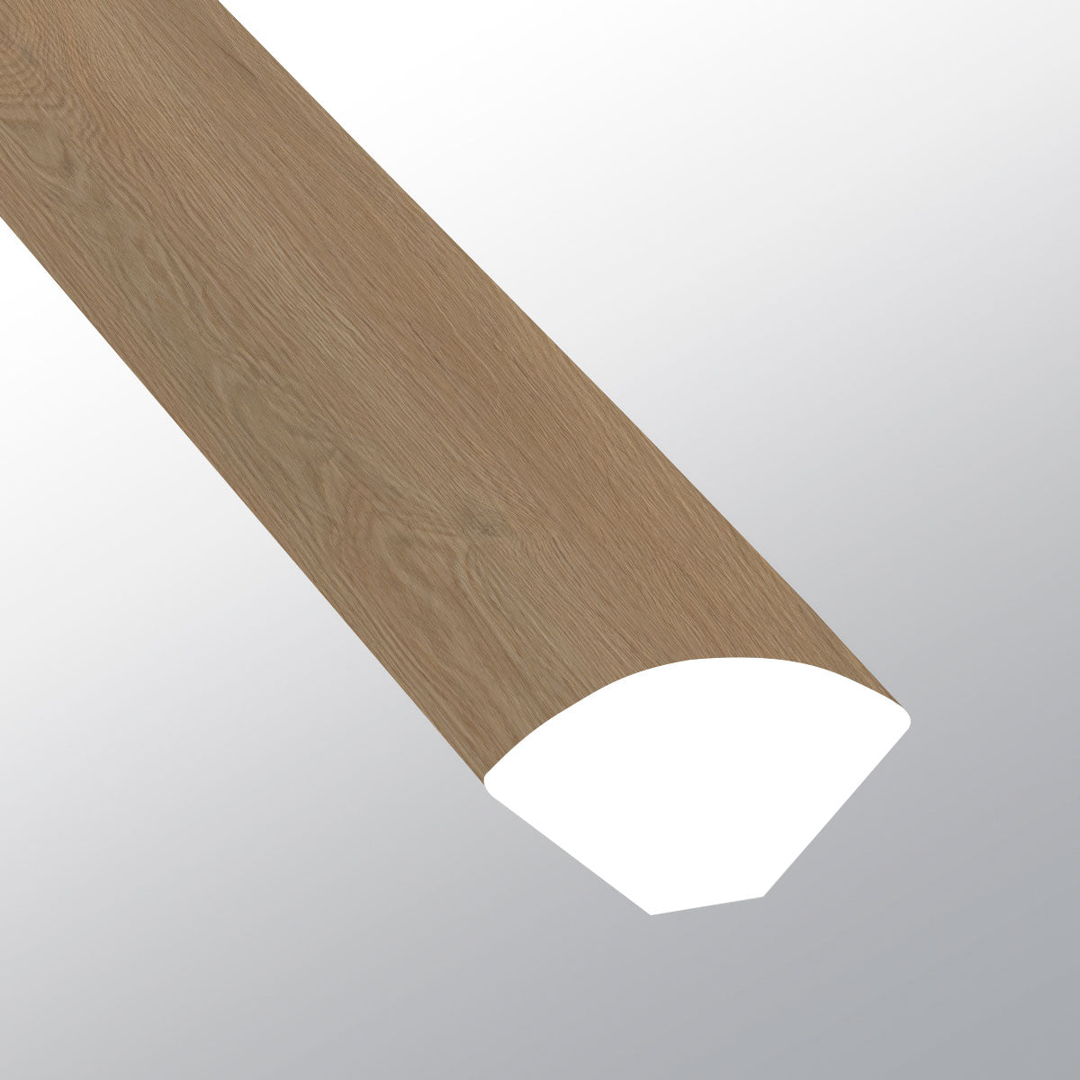 Larkin (Cuarto de círculo [Madera • Mate • Medio] - LVT * Molduras de vinilo de lujo) | 5/8" X 3/4" X 94"