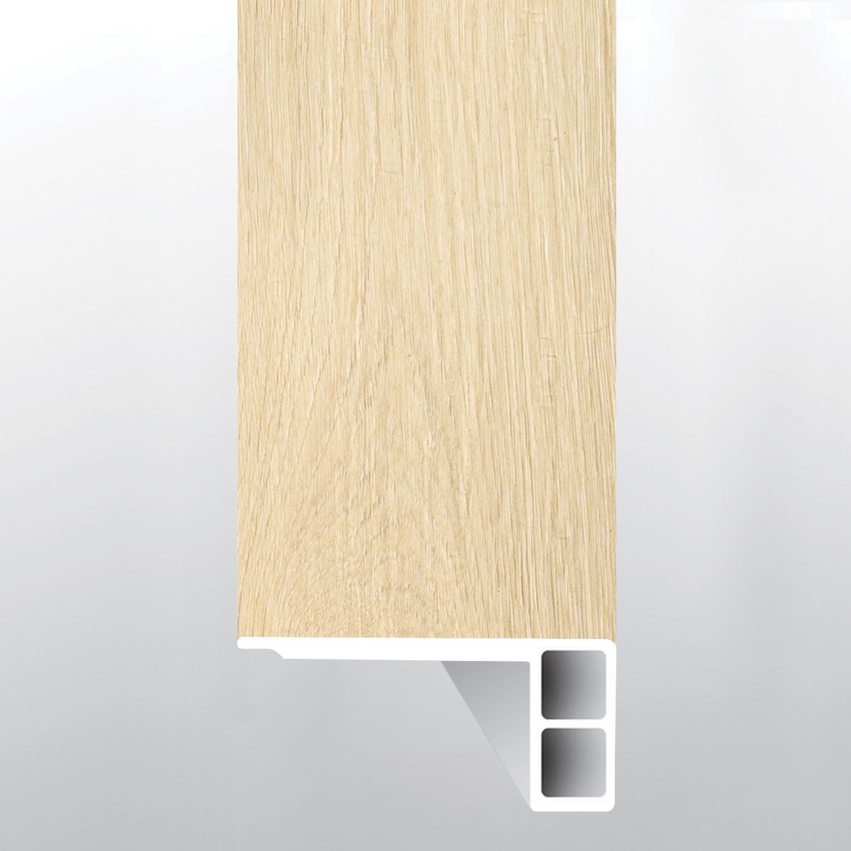 Lenexa Creek (escalera con borde suavizado [Madera • Mate • Claro] - LVT * moldura de vinilo de lujo) | 2 3/4" x 3/4" x 94"