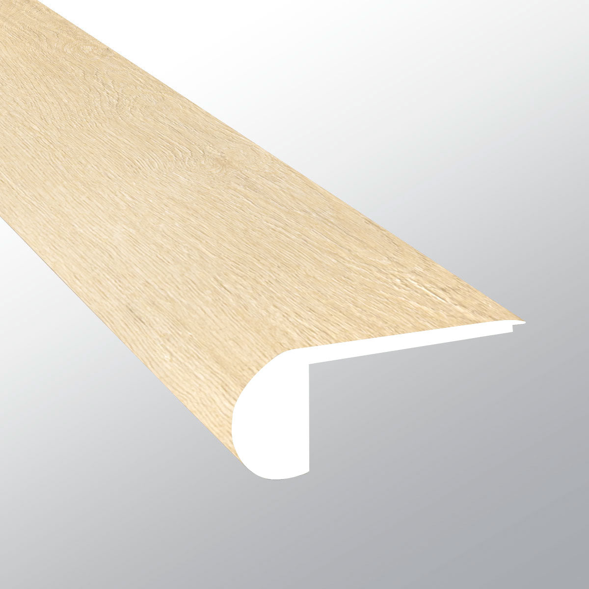 Lenexa Creek ( FLUSH STAIR NOSE [ Wood • Matte • Light ] - LVT * LUXURY VINYL TRIM ) | 2 3/4" X 3/4" X 94"