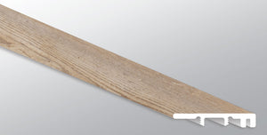 Lime Washed Oak ( END CAP [ Wood • Matte • Medium ] - LVT * LUXURY VINYL TRIM ) | 1 1/2" X 1/4" X 94"