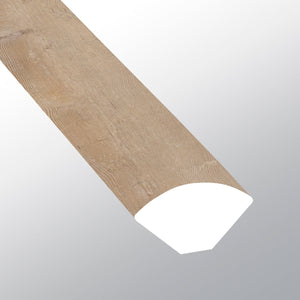 Lime Washed Oak ( QUARTER ROUND [ Wood • Matte • Medium ] - LVT * LUXURY VINYL TRIM ) | 5/8" X 3/4" X 94"