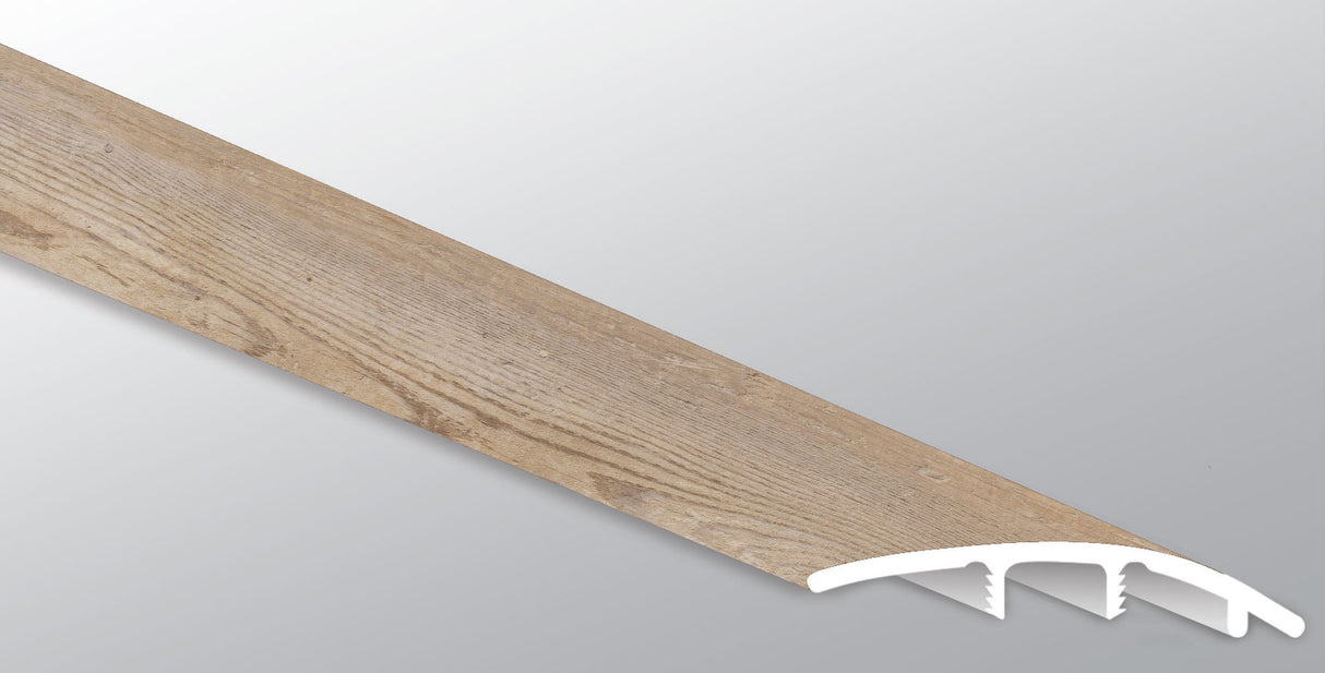 Lime Washed Oak ( REDUCER [ Wood • Matte • Medium ] - LVT * LUXURY VINYL TRIM ) | 1 3/4" X 3/8" X 94"