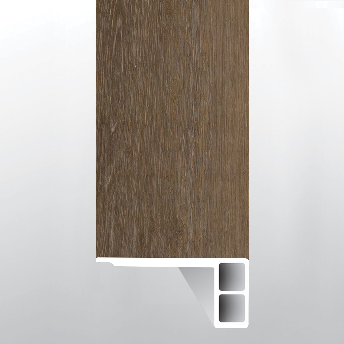 Malden (BORDE DE ESCALÓN AL RAS CON BORDE RELAJADO [Madera • Ultramate • Medio] - LVT * MOLDURA DE VINILO DE LUJO) | 2 3/4" X 3/4" X 94"
