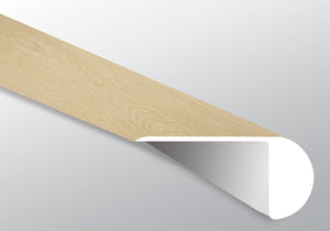 Malta (NARIZ DE ESCALÓN SUPERPUESTO [Madera • Mate • Claro] - LVT * MOLDURA DE VINILO DE LUJO) | 2 1/4" X 1" X 94"