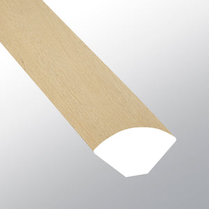 Malta (Cuarto de círculo [Madera • Mate • Claro] - LVT * Molduras de vinilo de lujo) | 1,6 x 1,9 x 243 cm