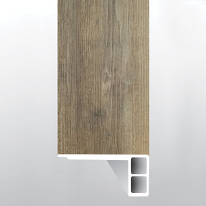 Maracay Brown ( FLUSH STAIR NOSE EASED EDGE [ Wood • Matte • Medium ] - LVT * LUXURY VINYL TRIM ) | 2 3/4" X 3/4" X 94"