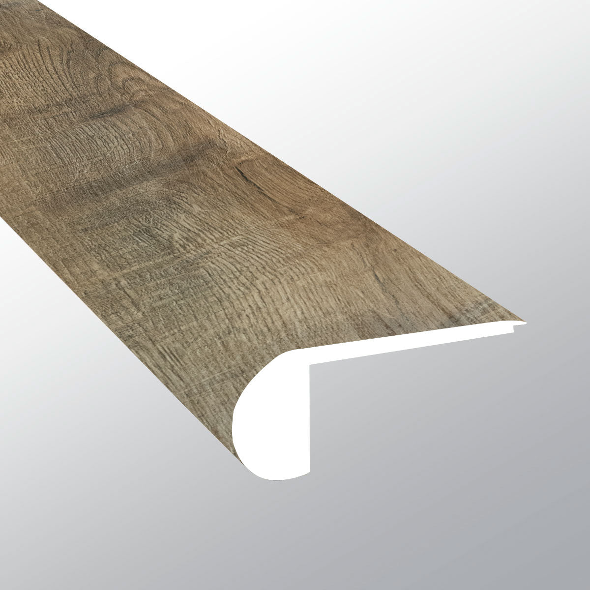 Maracay Brown ( FLUSH STAIR NOSE [ Wood • Matte • Medium ] - LVT * LUXURY VINYL TRIM ) | 2 3/4" X 3/4" X 94"
