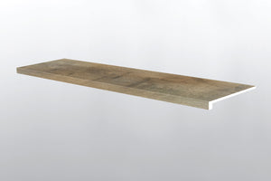 Maracay Brown ( STAIR TREAD EASED EDGE [ Wood • Matte • Medium ] - LVT * LUXURY VINYL TRIM ) | 1 1/2" X 1/4" X 47 1/2"