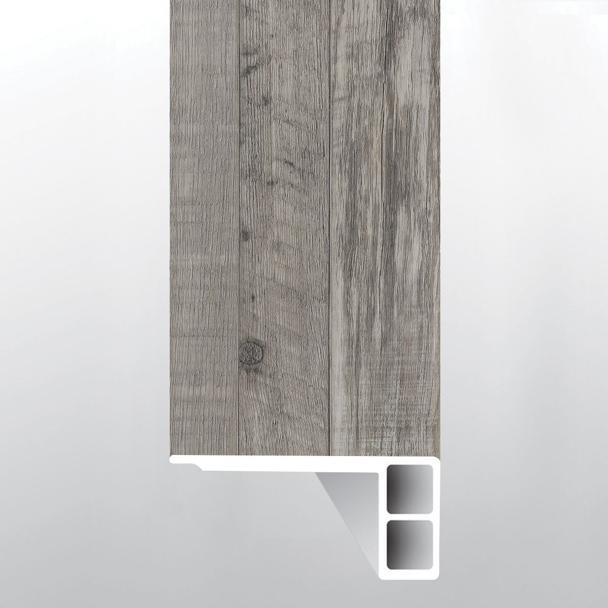 Mezcla ( FLUSH STAIR NOSE EASED EDGE [ Wood • Matte • Medium ] - LVT * LUXURY VINYL TRIM ) | 2 3/4" X 3/4" X 94"