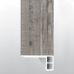 Mezcla ( FLUSH STAIR NOSE EASED EDGE [ Wood • Matte • Medium ] - LVT * LUXURY VINYL TRIM ) | 2 3/4" X 3/4" X 94"