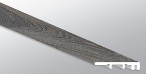 Midnight Maple ( END CAP [ Wood • Matte • Medium ] - LVT * LUXURY VINYL TRIM ) | 1 1/2" X 1/4" X 94"