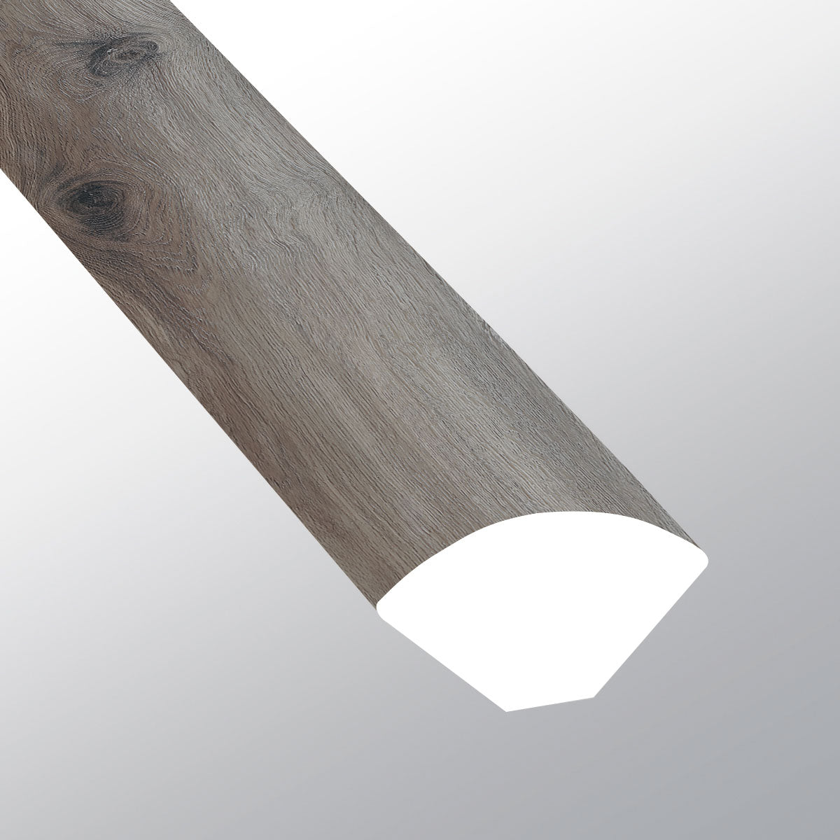 Arce Medianoche (Cuarto de caña [Madera • Mate • Medio] - LVT * Moldura de vinilo de lujo) | 5/8" X 3/4" X 94"