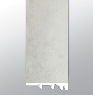Montañas Gris (TAPA FINAL [Hormigón • Mate • Claro] - LVT * MOLDURA DE VINILO DE LUJO) | 1 1/2" X 1/4" X 94"