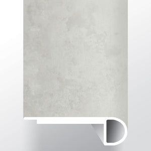 Mountains Gray ( FLUSH STAIR NOSE [ Concrete • Matte • Light ] - LVT * LUXURY VINYL TRIM ) | 2 3/4" X 3/4" X 94"